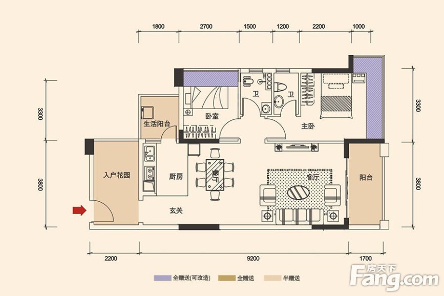 华南城十里东岸四期·绿卡户型图-河源搜房网