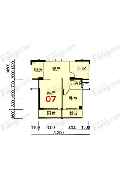 00㎡_悦泰春天户型图-汕头搜房网