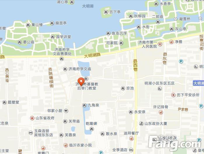 曲水亭街单位宿舍交通图-济南搜房网