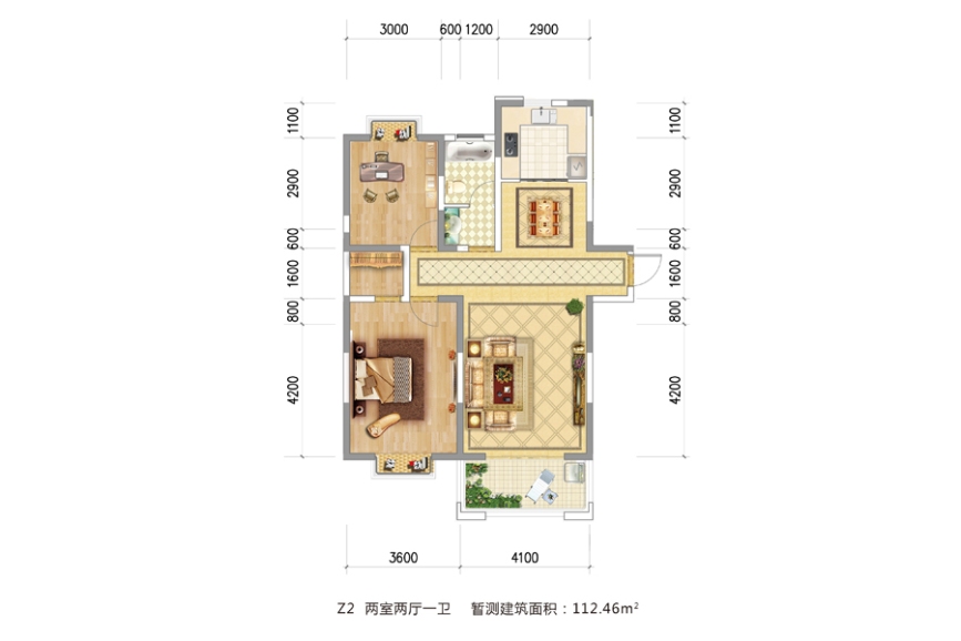 46㎡_苍梧新华苑户型图-连云港搜房网