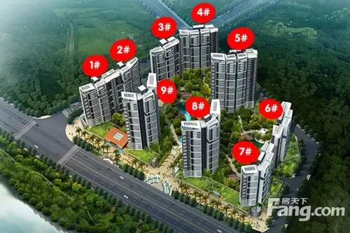 汉泰上上城效果图鸟瞰图