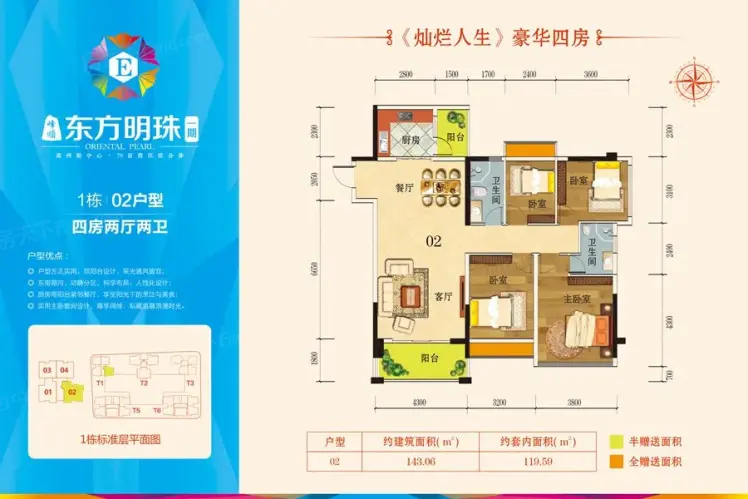 06㎡_东方明珠户型图-茂名搜房网