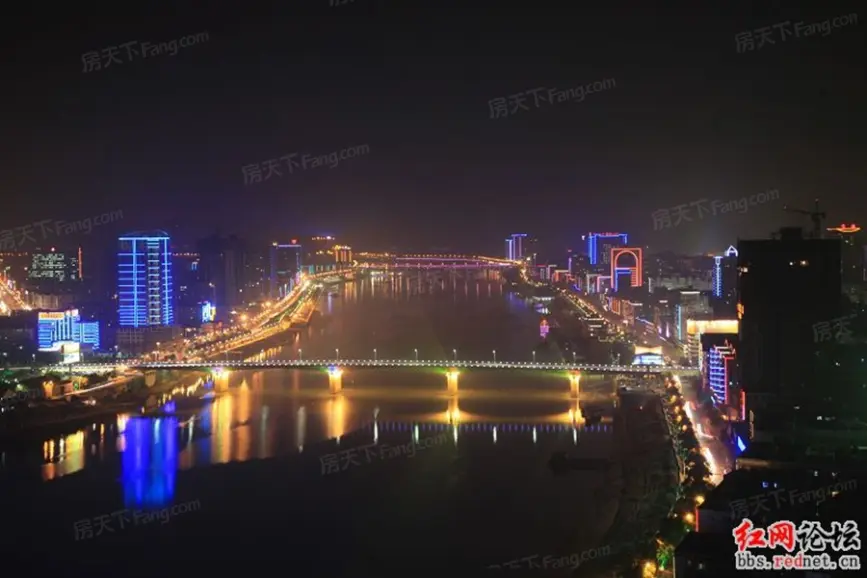 石门尧业城市广场尧业城市广场-澧水河夜之美-常德房