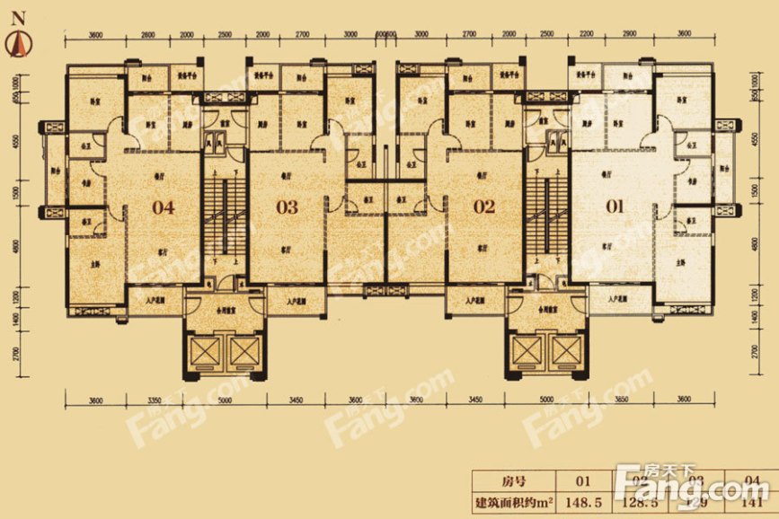 金紫世家13栋平层图-汕头房天下