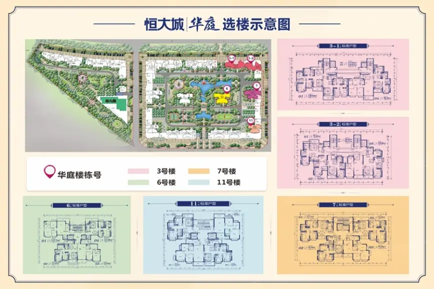 恒大城楼栋平面图-南宁房天下