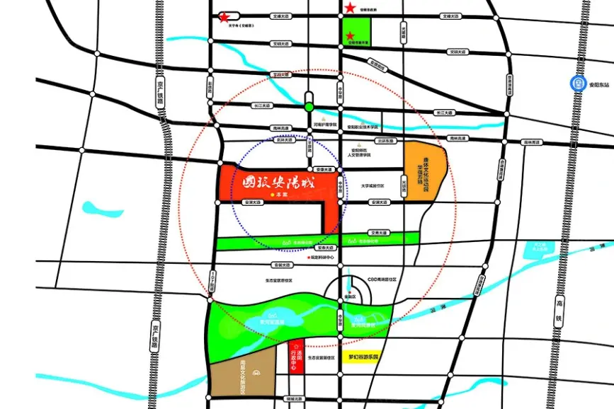 安阳新房 安汤新城楼盘 国旅安阳城 楼盘相册 > 交通图