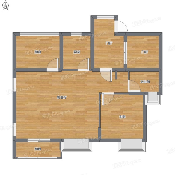 康田紫悦府户型图