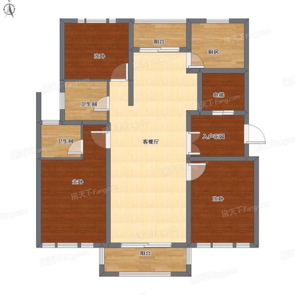 华亭首府户型图c6户型图