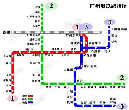 广州地铁13号线线路图