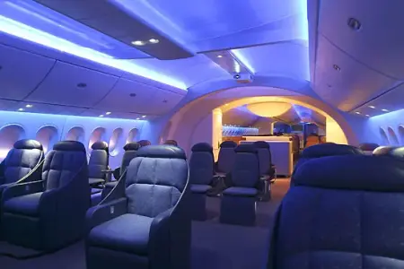 波音787本月试飞 豪华机舱装饰独家曝光