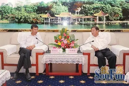 自治区党委常委,市委书记车荣福会见广东光大企业集团董事长陈润光