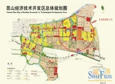 东拓西扩”战略和无缝对接上海的重要组成部分,位于昆山开发区