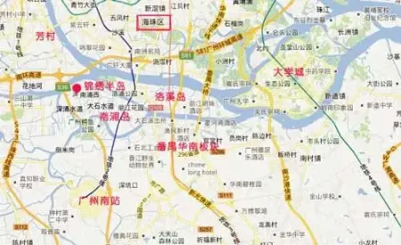 小编从天河石牌桥出发,搭乘地铁三号线到夏滘站,转乘番禺57路公交便