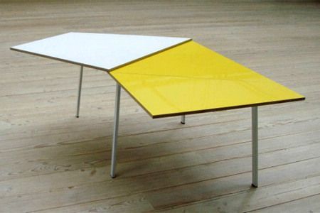 像折纸一样可折叠的桌子 节省居家空间(组图)