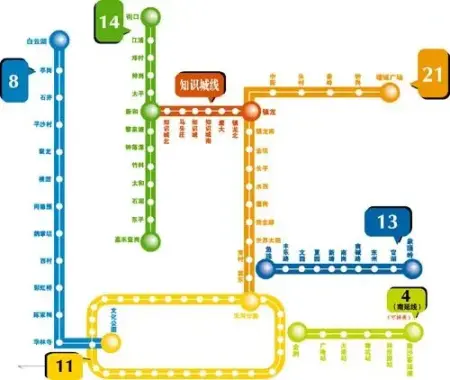 地铁11号线拟设广州火车站,流花路,彩虹桥,中山八,如意坊(小区网
