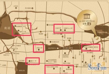 嘉兴市南湖区行政地图展示图片