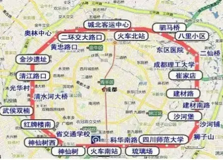 成都地铁7号线示意图
