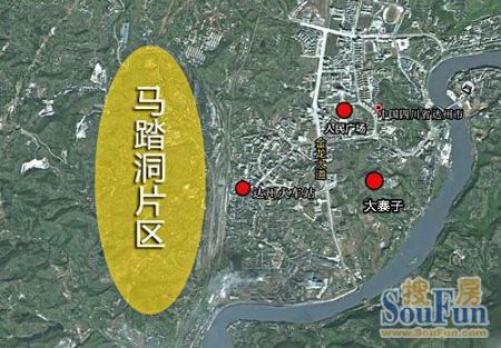 马踏洞片区中心服务区位于达州市西城片区马踏洞,东以达州火车站为界