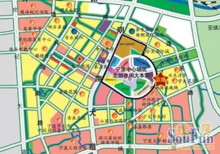 镇海新区规划图