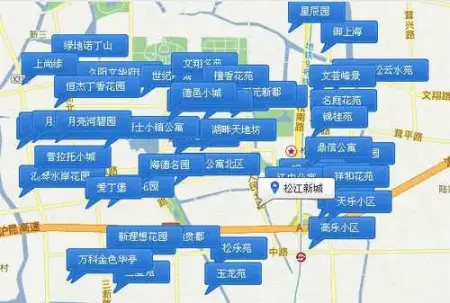 上海市松江南站大型居住区 规划人口规模21万