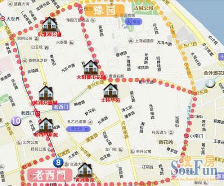 海派文化发源地 153w入住老西门豫园学区房