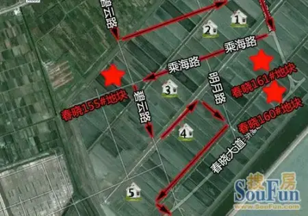 小搜探地:北仑春晓3宗32万方大体量宅地实探