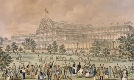水晶宫曾是1851年的万国工业博览会(great exhibition)的展馆,但毁坏