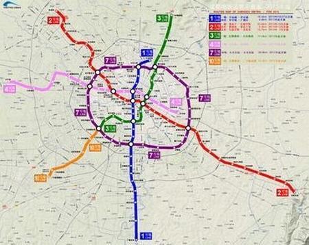 最新成都地铁地图全图展示图片