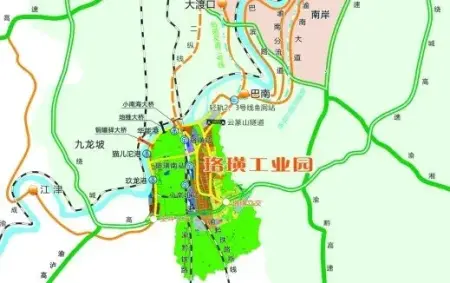 在区位优势上值得一提的是,珞璜工业园距轻轨2号线,3号线枢纽换乘站