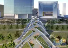 深业上城人行天桥生态步行系统工程预计年底动工建设