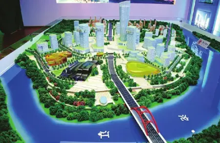 泸州沱江新城沙盘规划效果图(资料图)