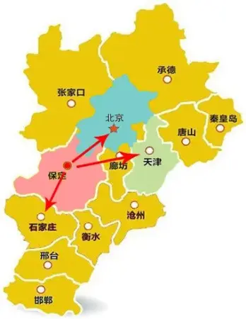 京津冀地图