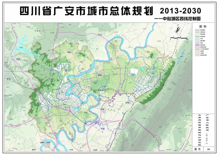 2020年广安市中心城区人口将达70万 面积达75㎡公里图片
