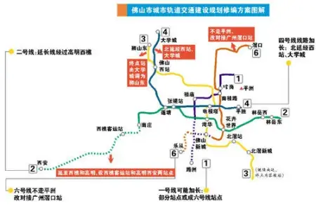 地铁3号线共36站,分别为狮山,太平,兴业路,佛山西站,罗村,佛山机场,桂