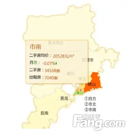 2015青岛房价涨跌榜 胶南房价飙升