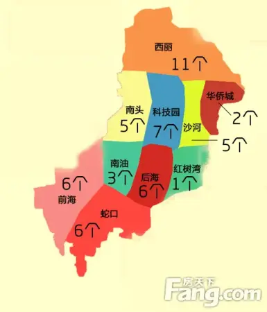 2015南山52所公办小学学区划分地图 省重点共计21个