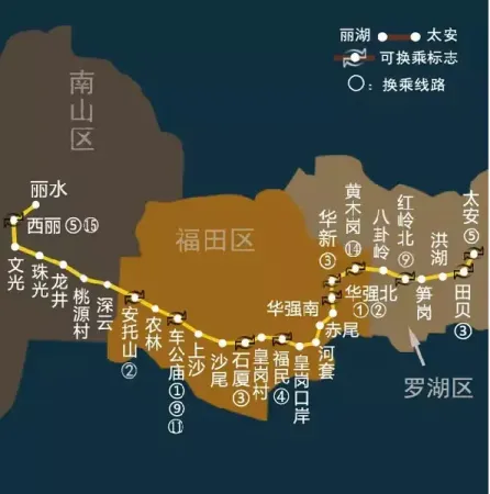 深圳在建的5条地铁线最新进展及完整路线图一