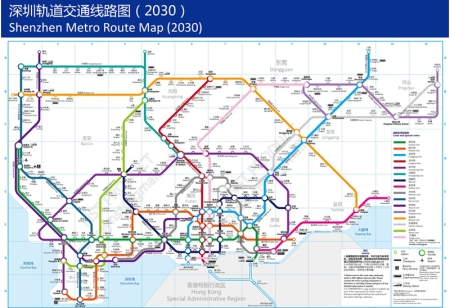 深圳未来15年轨道交通图曝光 地铁溢价空间有