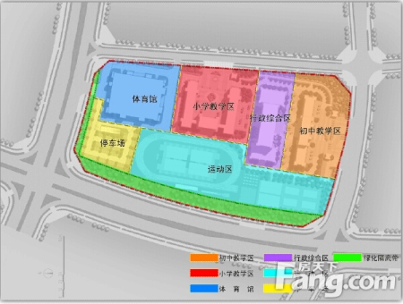 昌南新区实验学校功能分区图