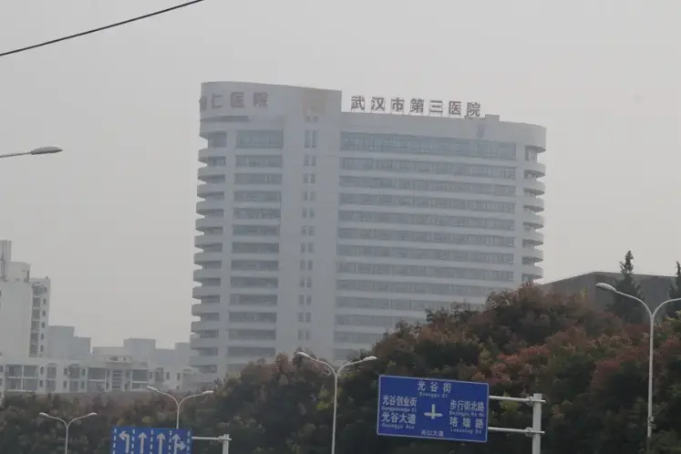 关山大道沿线生活配套齐全,图为武汉市第三医院