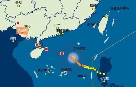 强台风 彩虹 已经于10月4日14:10登陆广东_房