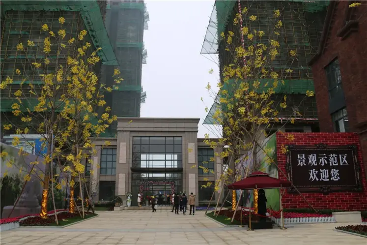 禹洲天玺实景样板体验区华美绽放