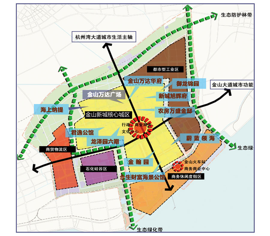 上海过去一年哪个板块卖房多系列之第二名金山新城篇