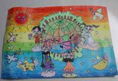 我心中的地球家园——"地球一小时,少儿环保绘画大赛"